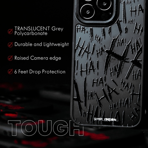 IPhone 13 Pro Max The Joker Jokester Black Haha SimplyMdrn Phone Case - Tough - Picture 3 of 12